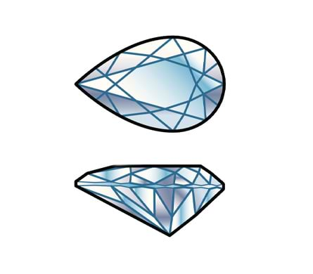 Pear Cut Diamonds